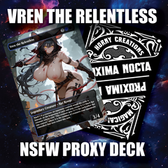 NSFW Vren the Relentless – Queen of Rats & Exile - Sexy Custom MTG Proxy Commander Deck