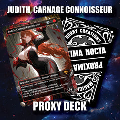 Judith, Carnage Connoisseur, Sexy Redhead Proxy Commander Deck