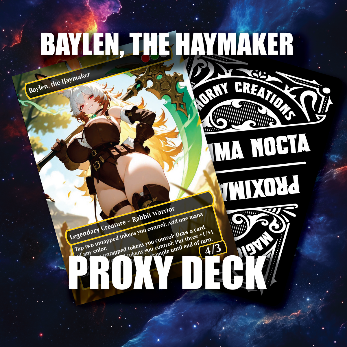 Baylen's Burrow – Custom Rabbit Tribal Proxy Deck | +20 Bunny Tokens