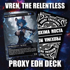Vren the Relentless – Queen of Rats & Exile -  Sexy Custom MTG Proxy Commander Deck