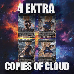 Cloud, Midgar Mercenary | Sexy Custom Proxy Commander Deck | Mono-White Voltron | Equip EVERYTHING