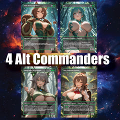 Mono Green Waifu Wonderland – Custom Proxy Commander Deck | Bristly Bill. Spiky, Sassy, Landfall Commander